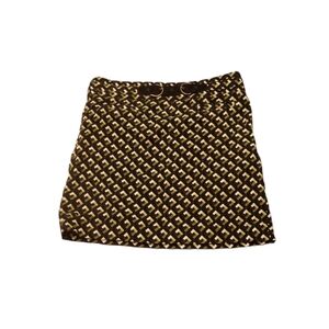 Loft Black And Green Corduroy Clueless School Girl Baddie Skirt Size 4